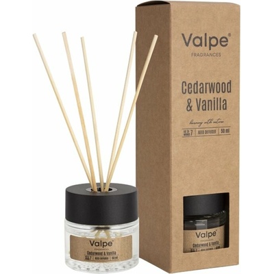 Bispol Cedarwood and Vanilla Diffuser vonné tyčinky 50 ml