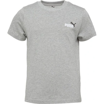 Puma ESSENTIALS 2 COLOR SMALL NO 1 LOGO TEE B Chlapecké triko šedá