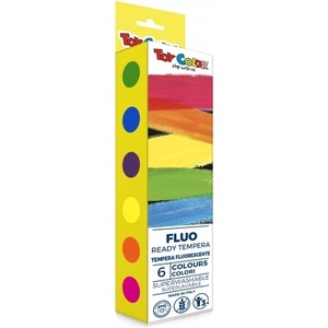 Toy Color Темперни бои 6 цвята неон/fluo Toy Color