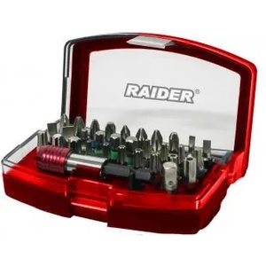 Raider Накрайници и магнитен държач бърз захват 1/4" комплект 32 броя raider