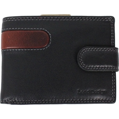 Sendi Design pánska kožená peňaženka D B201 RFID čierna