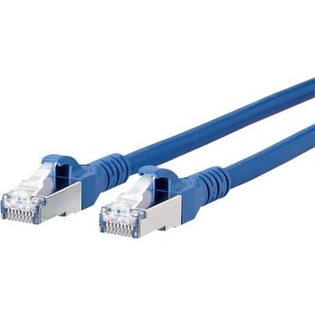 METZ CONNECT RJ45 Кабел за мрежова връзка, CAT 6A S/FTP [1x RJ45 щепсел - 1x RJ45 щепсел] 2 m, син BTR Netcom (1308452044-E) (1308452044-E)