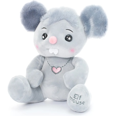 Плюшено мишле Никол с гердан сърчице (46314-3)