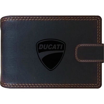 DUCATI kožená Pánská RFID hnědá