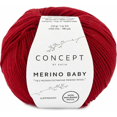 Katia Merino Baby Farba: 50 - Maroon