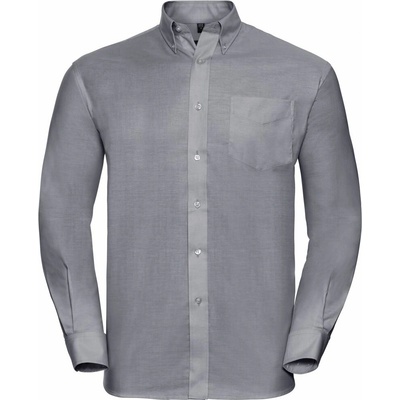Russell Athletic košile Oxford s dlouhým rukávem 932M silver