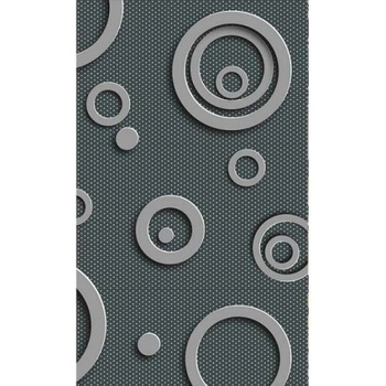 DIMEX ART s. r. o Флизелинов фототапет 3d метални кръгове 150 x 250 см