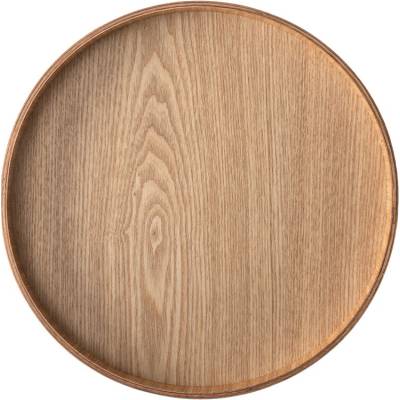 Lunasol Okrúhly podnos Ø 30 cm H: 3.5 cm Elements Wood jaseň