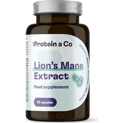 ProteinaCo Lion’s Mane korálovec ježatý, extrakt 30% polysacharidů 90 kapslí