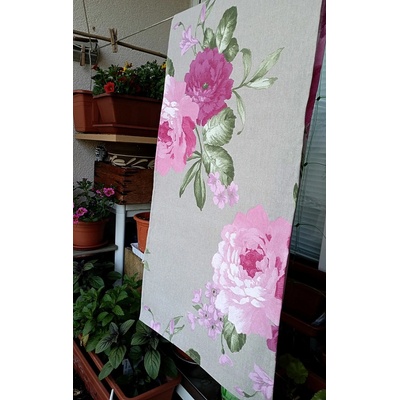 Joan Atelier Běhoun růže na režné 41x140cm