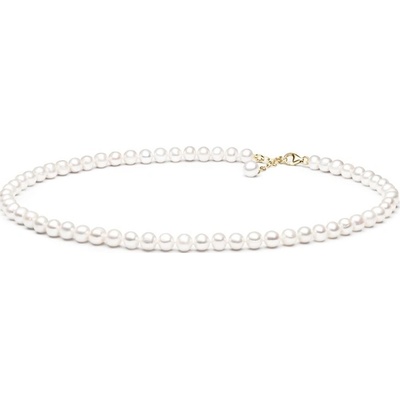 Gaura Pearls Perlový náhrdelník PYFARW575 Bílá