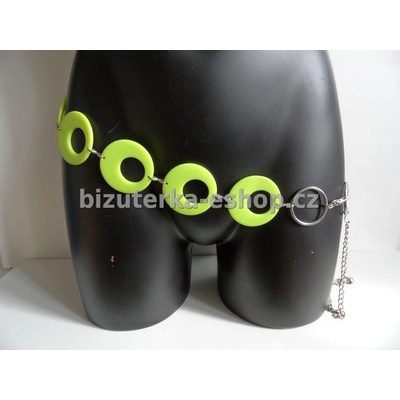 bizuterka-eshop.cz pásek na boky zelený BZ-04049