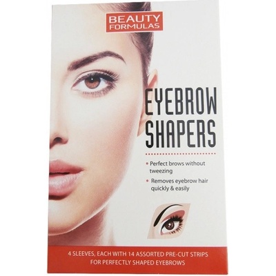 Beauty Formulas depilační pásky na obočí 14 ks
