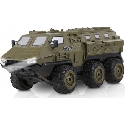 IQ models V-GUARD OBRNĚNÉ VOZIDLO 6WD RTR VOJENSKÁ ZELENÁ 1:16