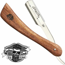 Captain Cook Shaving Razor Wooden Handle 04932 břitva na vyměnitelné žiletky, poloviční čepel