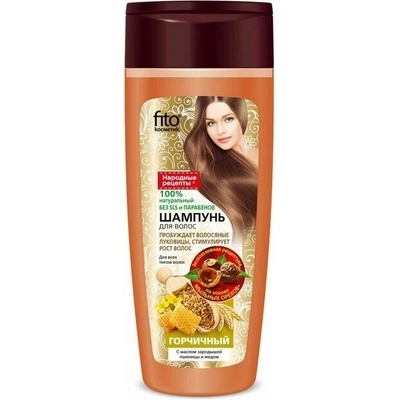 Fitokosmetik šampon na vlasy hořčičný s pšeničným olejem a medem 270 g