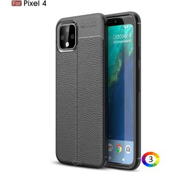 Image 1 of Google Pixel 4 Удароустойчив Litchi Skin Калъф и Протектор