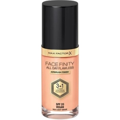 Max Factor Facefinity 3 in 1 tekutý make-up s uv ochranou SPF20 32 Light Beige 30 ml