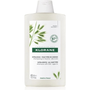 Klorane Avoine jemný šampón pre všetky typy vlasov 400 ml