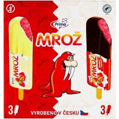 Prima Mrož Originál jahodový s tvarohem v polevě 6 x 45ml