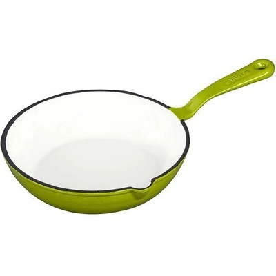Český smalt GOURMETINA Litinová smaltovaná pánev TEREZA Trávníkově zelená 21 cm