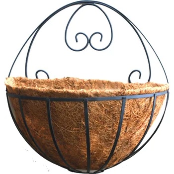 HORECANO Кокосова саксия стенна полукръг 40x20xh22.5cm (CGF08211-16) (019794)