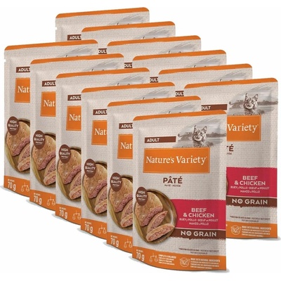 Nature's Variety Cat Paté Beef & Chicken 12 x 70 g