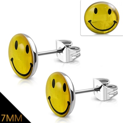 Talitha Мини обеци „Златист смайл