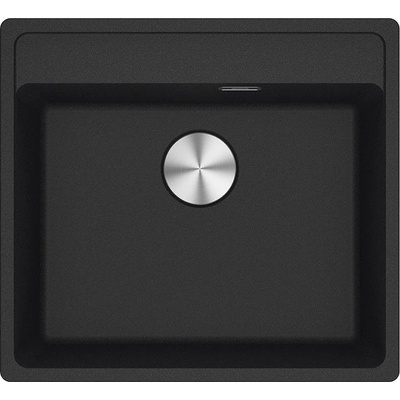 Franke Гранитна мивка Maris, единична, над плот, 560х510, цвят ONYX (114.0661.643)