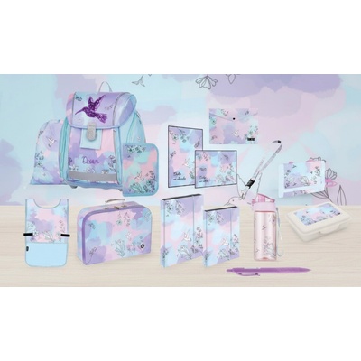 Oxybag Školní sada set 15ks PREMIUM LIGHT Kolibřík batoh sáček penál a doplňky 0-59625/015