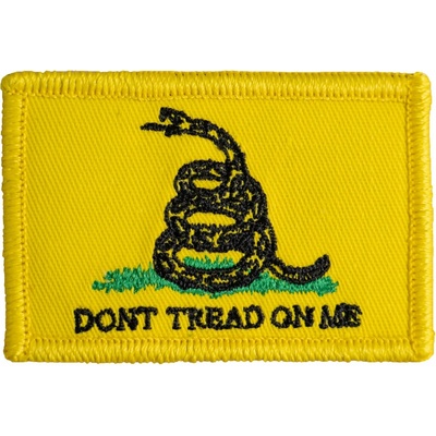 Nášivka DON´T TREAD ON ME velcro ŽLTÁ