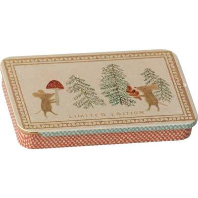Maileg Kovový krabička Christmas mice