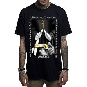 MAFIOSO тениска хардкор мъжки - КРЪЩЕНИЕ - mafioso - maf009