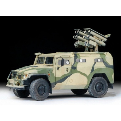 Zvezda Model Kit military 3682 GAZ with AT missile system Kornet D CF 32 3682 1:35