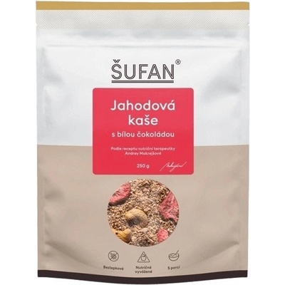 Šufan Kaša jahodová s bielou čokoládou 250 g