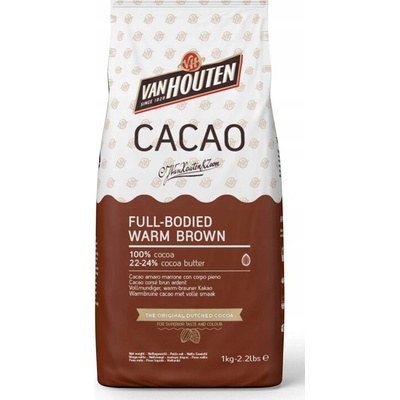 Van Houten holandské prémiové kakao na pitie v prášku Warm Brown 1 kg
