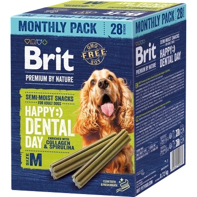 Brit Premium by Nature зъбни лакомства за кучета, размер М, 28 бр