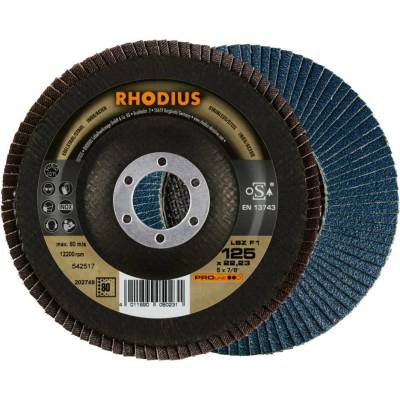 RHODIUS Lamelový brusný kotouč LSZ F1 125 x 22,23 P80 PROline 202749