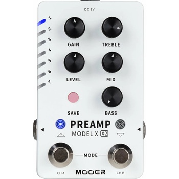 MOOER Preamp Model X2 Предусилвател и Rack усилвател (ME PREAMP MODEL X2)