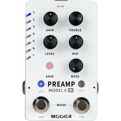 MOOER Preamp Model X2 Предусилвател и Rack усилвател (ME PREAMP MODEL X2)