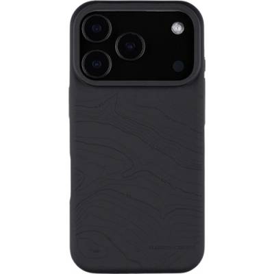 Tactical iPhone 17 Pro TACTICAL MAGFORCE BEAVER силиконов калъф за телефон с вътрешна част от микрофибър и плюш, топографски мотив, ЧЕРЕН (57983126348)