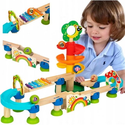 Tooky Toy Kuličková dráha Strom 44 ks – Zboží Živě