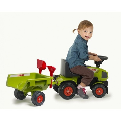 Falk Baby Claas Axos 1012C s vlečkou