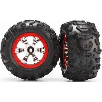 Traxxas колело 2.2", диск Geode хром-червен, гума Canyon AT (чифт)