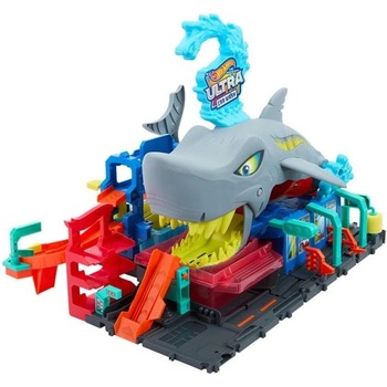 Mattel Hot Wheels City color reveal - Автомивка с акула