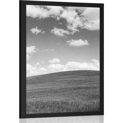 Plakát nádherný den na louce v černobílém provedení - 20x30 silver