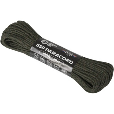HELIKON-TEX 550 Paracord 30m Color Changing Patterns, Covert, ATWOOD (DOPREDAJ), Varianta zelená, Veľkosť UNI