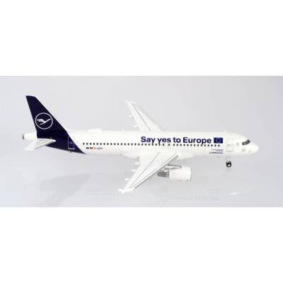 Herpa A320-214 Lufthansa 2018s colors w. Say yes to Europe tittles Named Sindelfingen 1:200