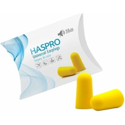 HASPRO 1P štuple do uší, žlté