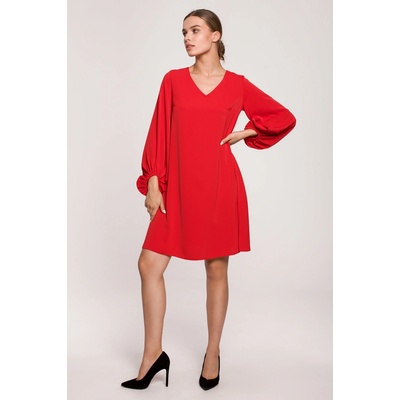 Stylove dámske šaty S137 červená